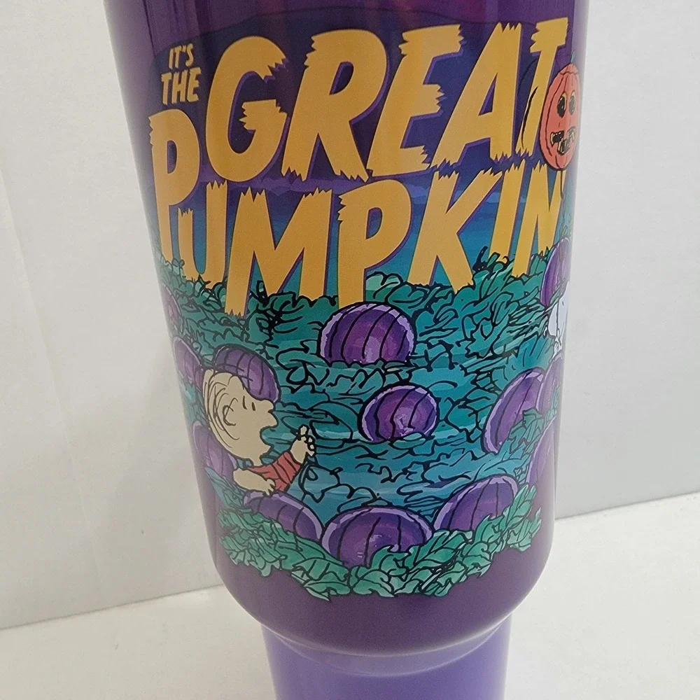 PEANUTS SNOOPY CharlieBrown The Great Pumpkin Purple 40oz Stainles Steel Tumbler